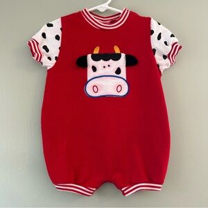 Vintage Cow Onesie